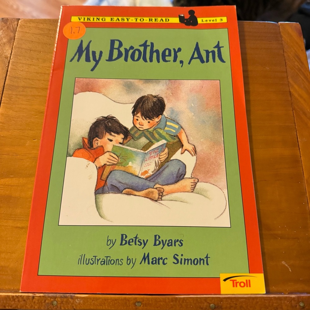 My Brother, Ant Children's Book Viking Easy-to-Read Level 3 by Betsy Byars